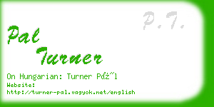 pal turner business card
